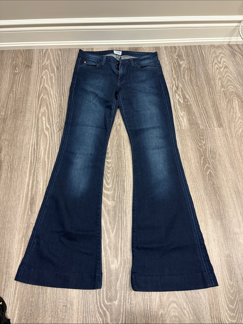 Hudson Jeans Dark Indigo Flare Wide Leg Jeans